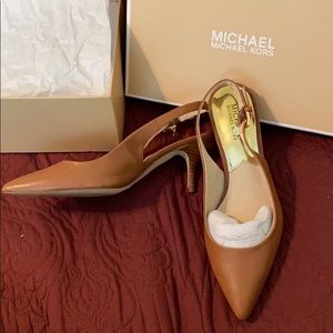Michael Kors slingback kitten heel